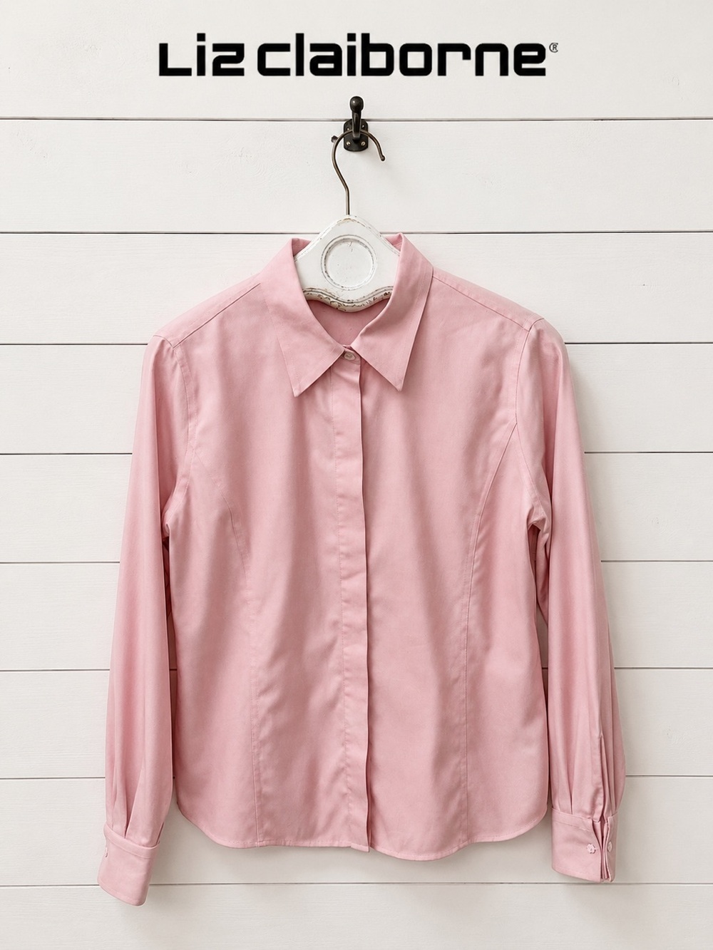 LIZ CLAIBORNE Pink Button-Front Blouse Petite 16